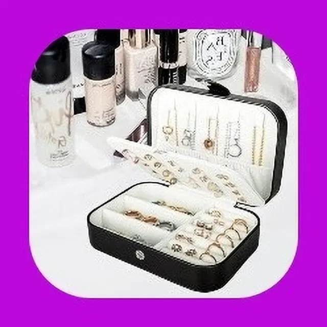 SBTs jewellery Box, double layer organizer Cosmetic Wardrobe Jewellery Organizer for Earrings Necklace Rings Vanity Box