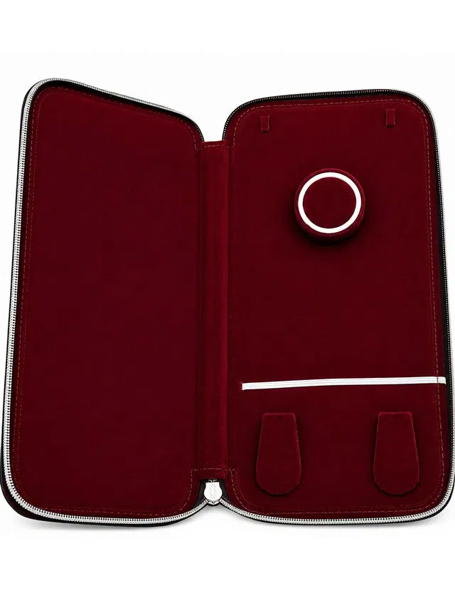 THAMBI Jewellery Box/Pouch (12*6, Medium Size) for Aaram/Malai, Stud, Dollar (Pendant) Vanity Box