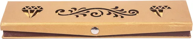 ultimatefashionista Pack of 1pc Satin Long Bracelet Chain Jewellery Organizer Storage Box Necklaces Gift Box for Women and Girls Size (12×3) Vanity Box