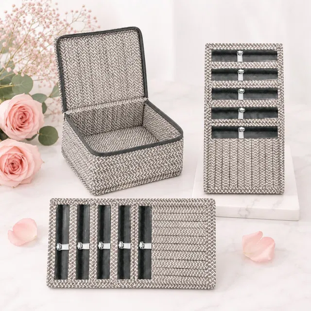 STORAZE Premium Makeup & Jewellery Travel Organizer for Women | Jewellery Storage Makeup Pouches Vanity Box