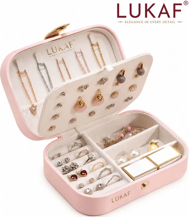 lukaf Jewellery Organizer Box MULTICOLOUR JEWELLERY Vanity Box