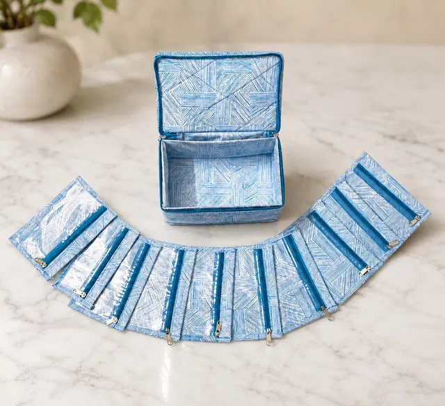 STORAZE Jewellery & Makeup Organiser Pouch for Women Jewellery Storage Makeup Pouches Vanity Box