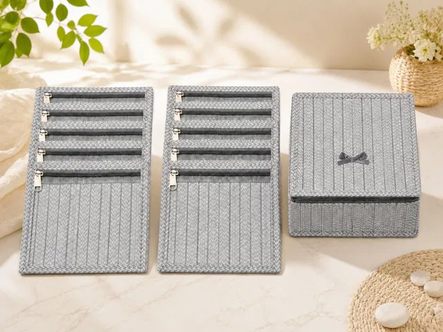 storvora Multi-Compartment Jewellery Organizer Bag Jewellery pouch Vanity Box