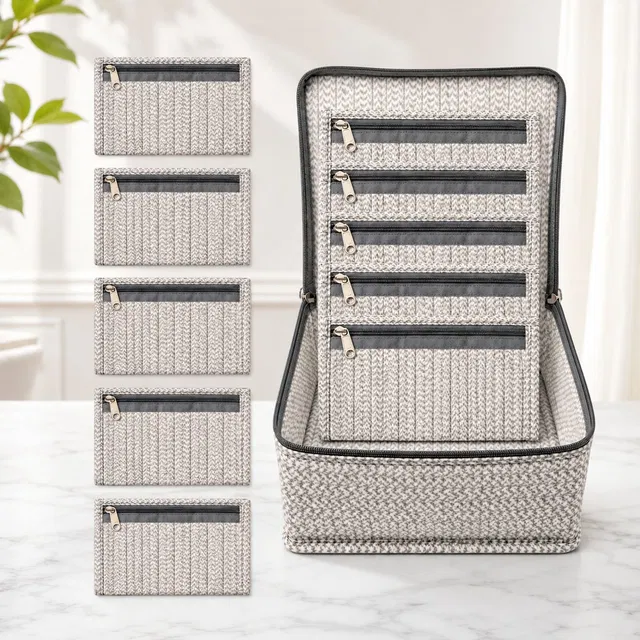 storvora Premium Jewellery Organizer Travel Pouch Jewellery pouch Vanity Box