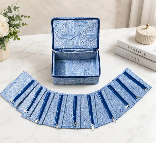 storvora Premium Printed Jewellery Storage Organizer Jewellery pouch Vanity Box