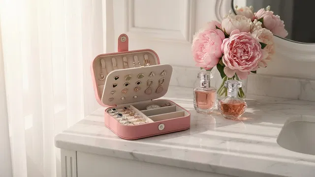BEAURA Jewellery Organiser Box, Jewellery Box For Women Storage For Jewellary Storage For jewellery Vanity Box