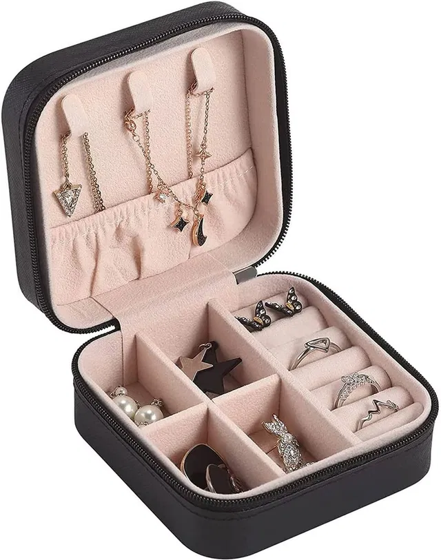 Scintillare by Sukkhi Black Jewellery Organizers for Women Jewellery Vanity Box