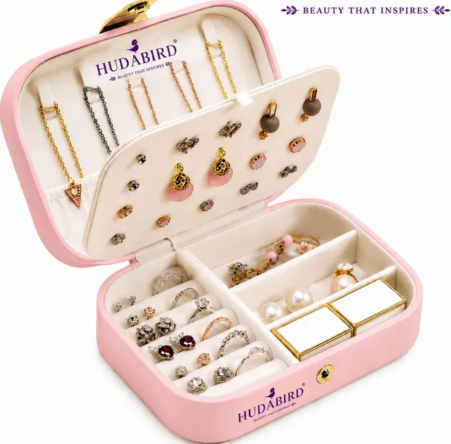 Hudabird Jewellery Organizer Box big multicolour jewellery Vanity Box