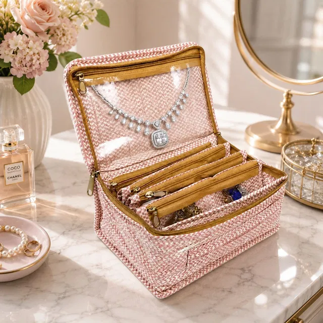 storvora Luxury Jewellery Collection Storage Organizer Jewellery pouch Vanity Box