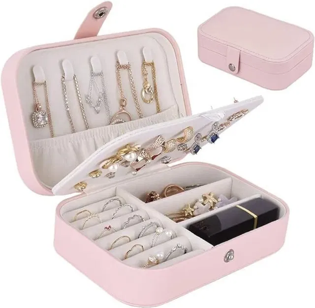 SBTs Jewellery Organiser Box, Jewellery Box For Women (Pink) Storage For Jewellary Vanity Box