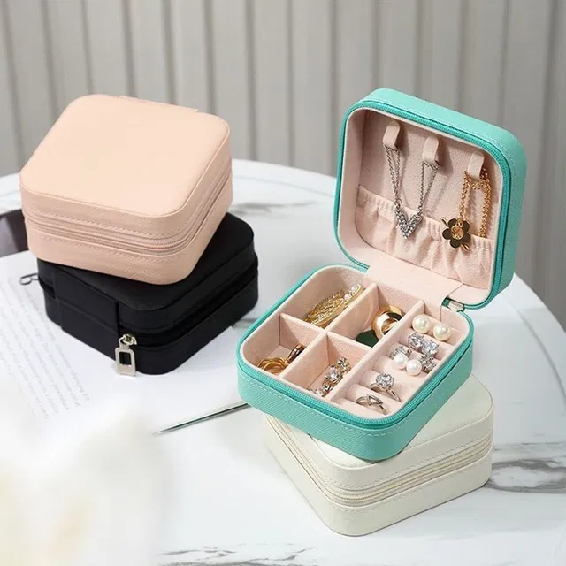 PSS Mini Travel jewellery box or Organizer (multicolor) earnings box, small jewellery box Vanity Box