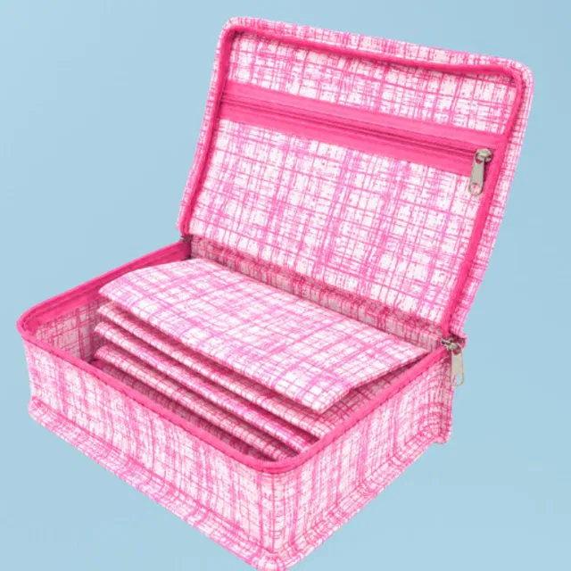 storvora Pink Multi-Purpose Organizer Jewellery pouch Vanity Box