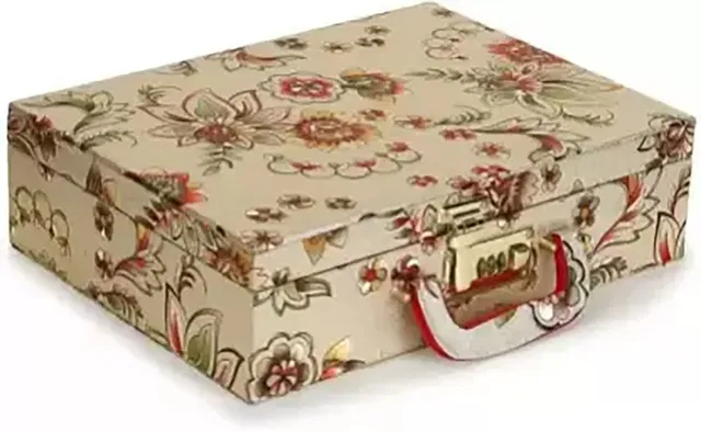 CGC Premium Quality Bangle Box With 3 Rods And Number Lock system To Carry Bangles. Storage Box, bangle box, jewellery box Vanity Box