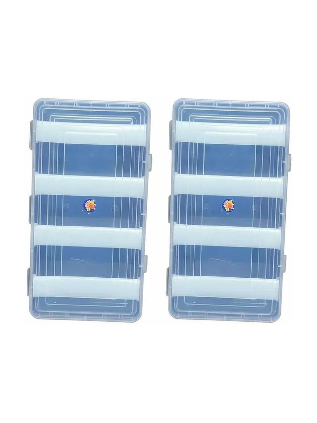 UFEnterprises Multipurpose transparent plastic storage box with 4 rods for women and girls STORAGE BOX, BANGLE BOX, VANITY BOX, Sample box, jewellry box Vanity Box