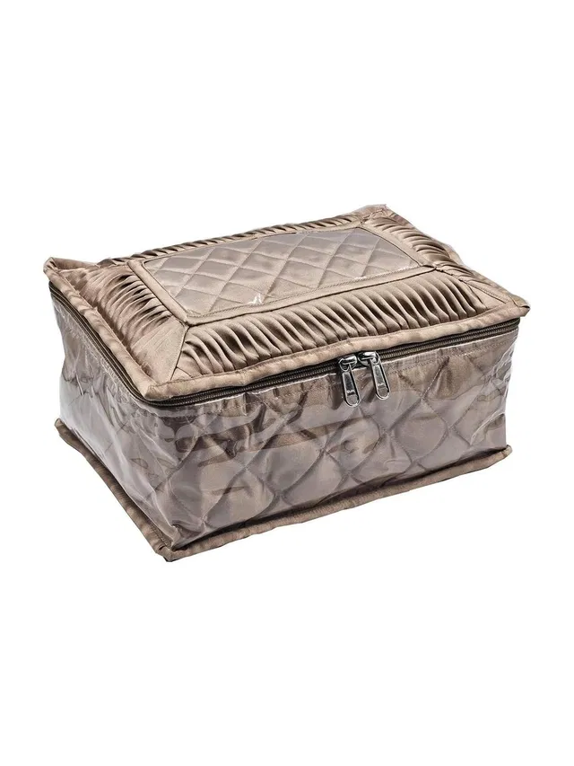 eLDe Jewelry Organizer Box with 17 Pouches| Necklace, Earring, Bangle &Travel Storage Everyday, Travel Friendly Vanity Box