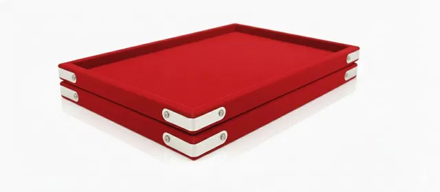 Rpinkal Velvet Jewellery Finding Beading jewellery finding 12 * 9 PACK OF 2 Jewellery Vanity Box