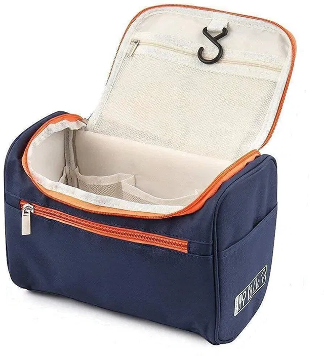 RRK IMPORT AND EXPORT Travel Cosmetic Bag – Large-Capacity, Trendy Makeup Organizer for Women Spacious, stylish, and travel-friendly cosmetic bag for organized beauty storage Vanity Box