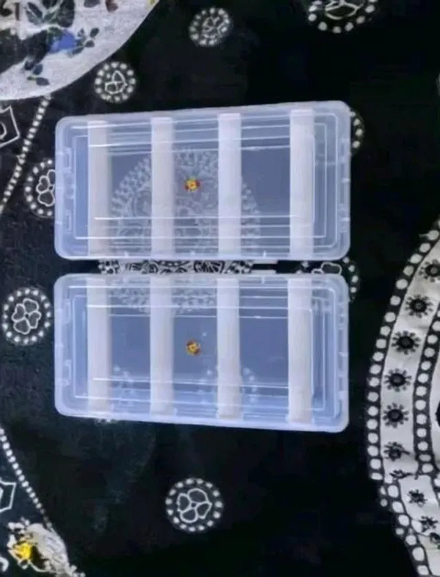 AMANDCO Multipurpose Plastic 2 Boxes Each Box with 4 Rod Stick for Women and Girls ,Organizer Case For Jewellery, Bangles Box, Lockable Vanity Box, ( Pack Of 2 ) Vanity Box