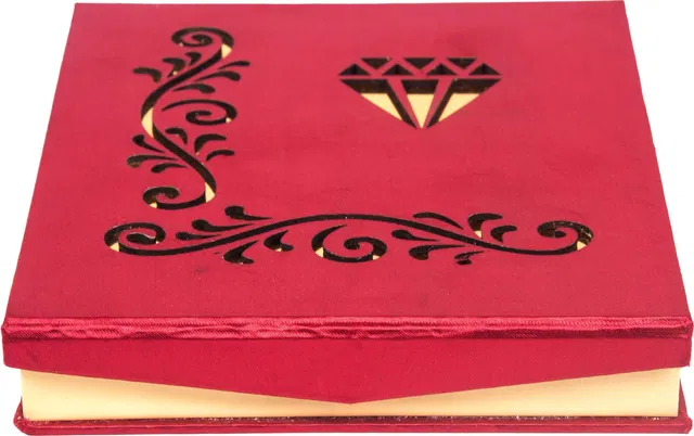 ultimatefashionista Pack of 1pc Sweat Velvet Jewellery Jewel Boxes for Big Neklaces Chain Bangles & Earring Storage Box Organizer Box Gift Box for Women and Girls Size (8×7) Vanity Box