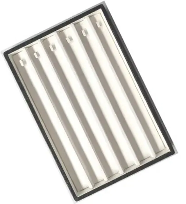 Ruby 1 Pcs White 12X8 Inch Chain Jeweler Display Tray Jewellery Vanity Box