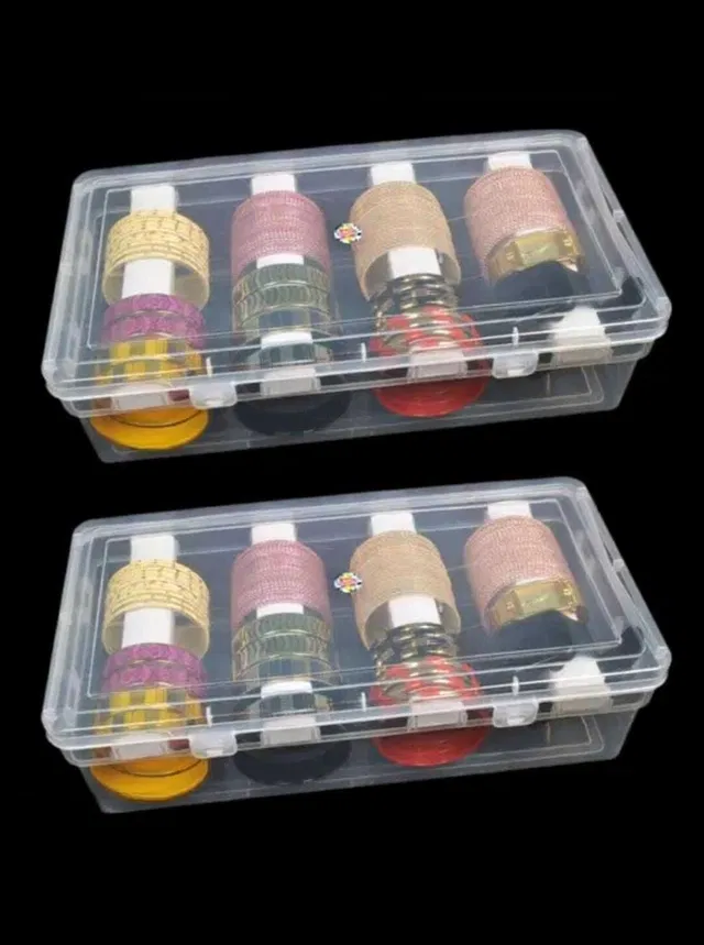 INAB 4 Rod Bangle Box Chudi Organizer Jewellery Storage Chudi Organizer For Storage Vanity Box