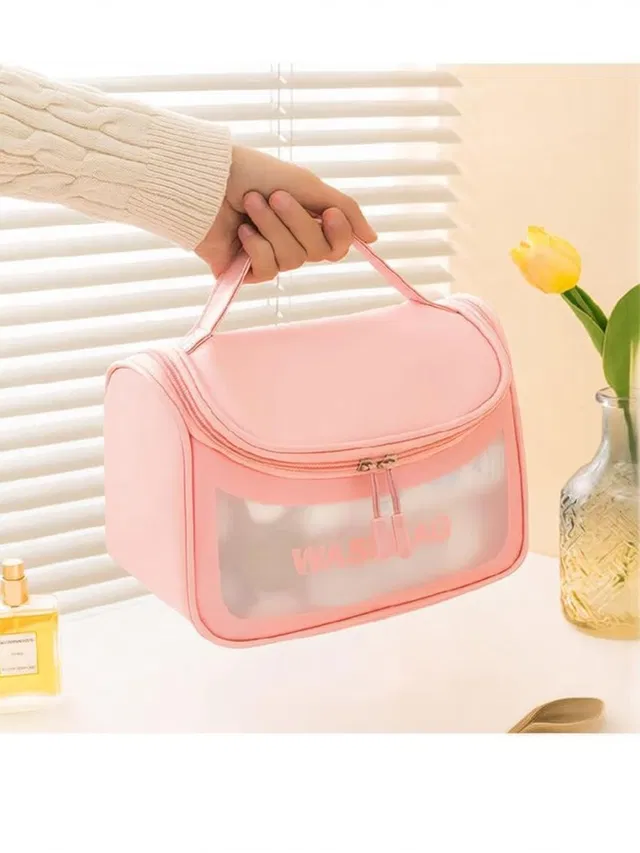KAMALY Makeup Cosmetic Wash Bag for Women, and Girls for Travel makeup bag & jewellery Vanity Box