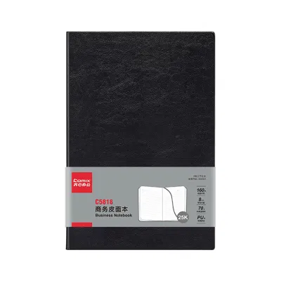 齐心 C5818 商务皮面本 25K 160张 黑 一本