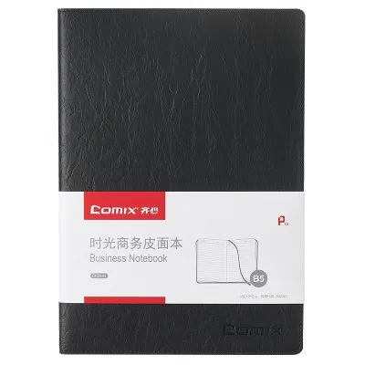 齐心 CK5864 时光系列皮面本(宽行距) B5 98张 黑