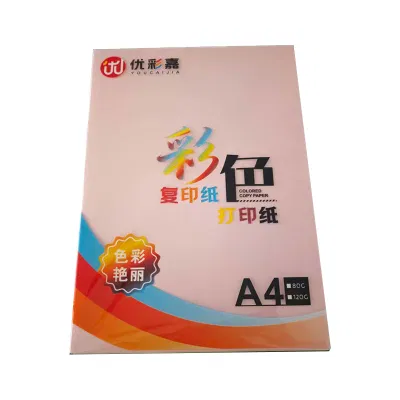 优彩嘉 彩色复印纸 打印纸 A4 80g 100张 混色 FYZ01 包