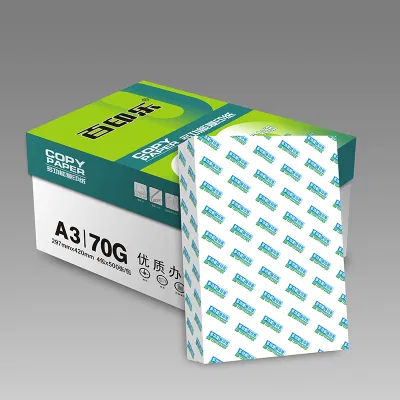 宣皇 绿百印乐A3打印纸70g复印纸500张单包办公专用纸学生用纸a4机打印白纸 绿百印乐A3 70G 4包/箱