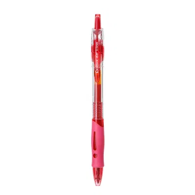 齐心 ZG0001 速干按动中性笔 子弹头 0.5mm 红 12支装