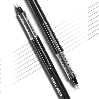 齐心 RP619 直液式走珠笔 全针管 0.5mm 12支/盒 黑
