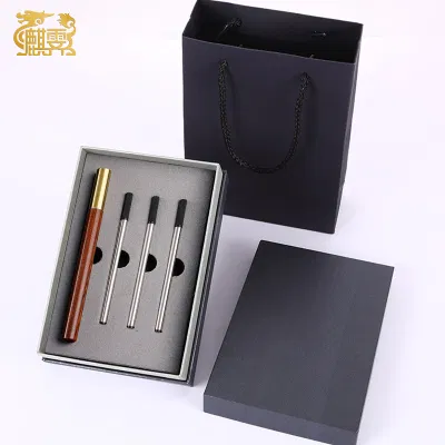麒霁酸枝签字笔套装 党政生日纪念品礼盒ZXB005 酸枝笔+笔芯*3(礼盒)