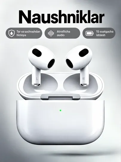 Беспроводные наушники APods 3, для iPhone и Android