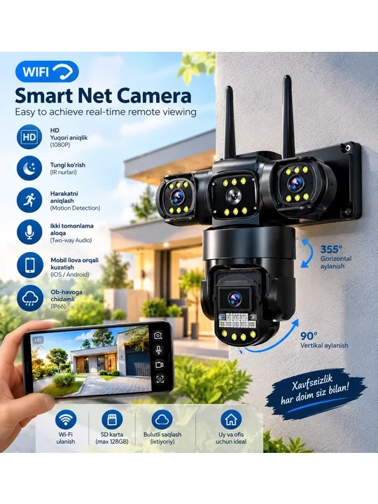 Smart Net Camera — Wi-Fi камера видеонаблюдения
