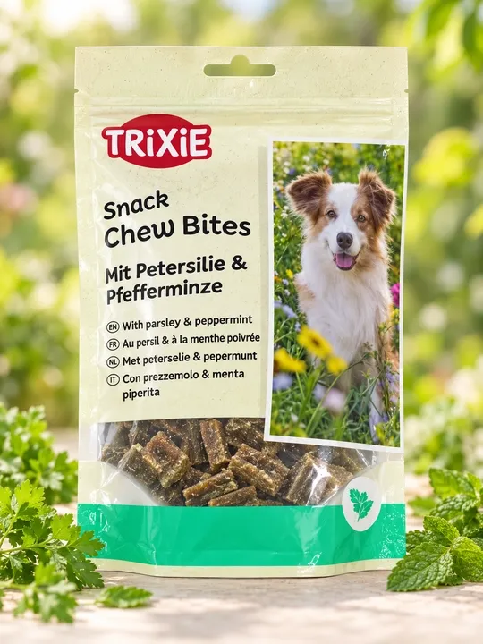 Жевательное лакомство для собак Trixie Snack Chew Bites с петрушкой и перечной мятой